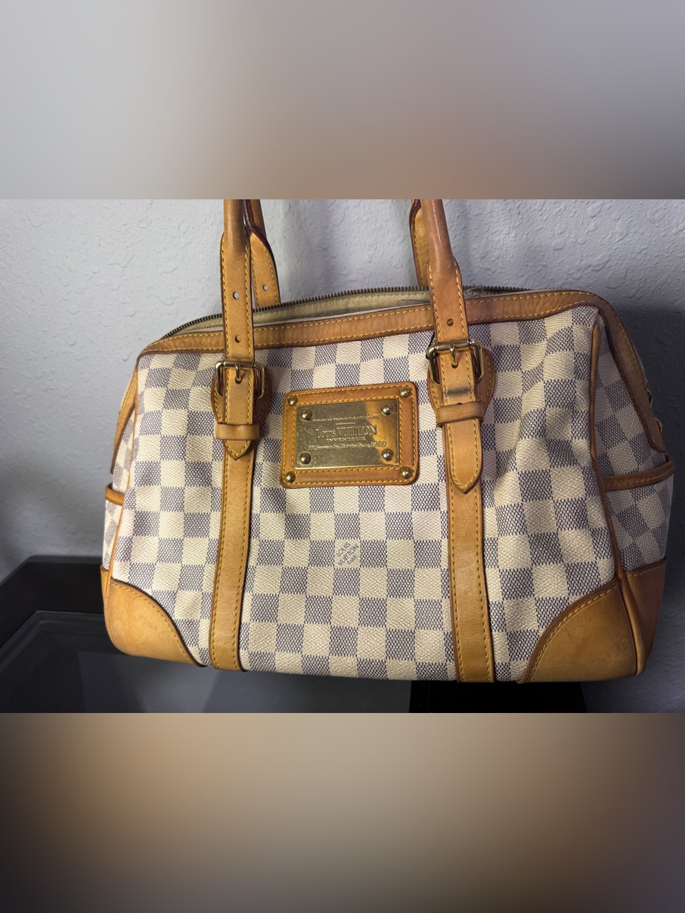 Louis Vuitton Damier Azure bag with COA